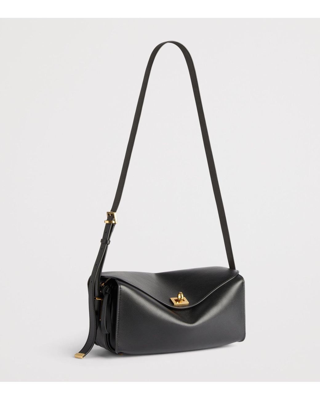 Balenciaga Black Medium Calfskin Le 7 Shoulder Bag