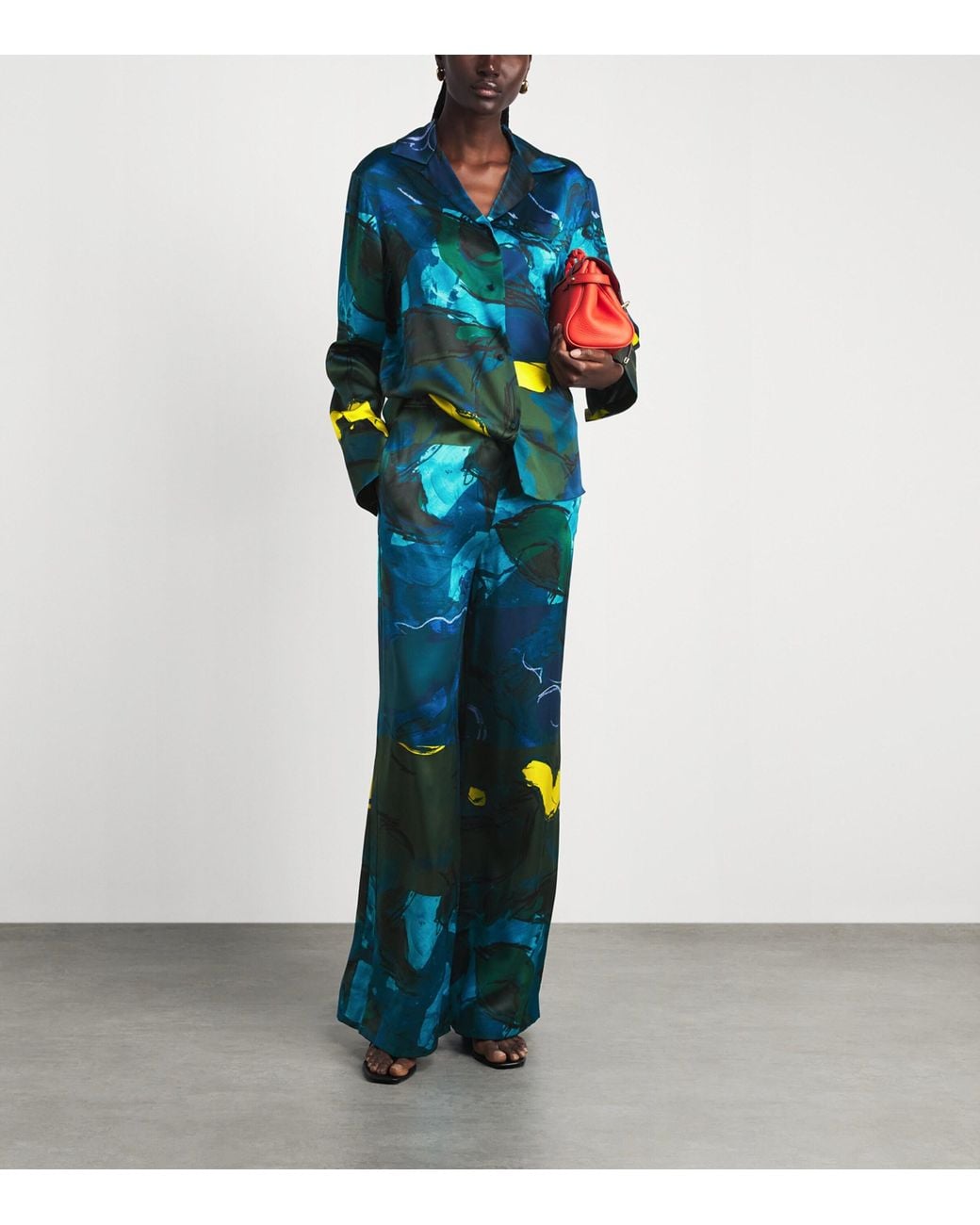 Roksanda Blue V-Neck Delan Shirt