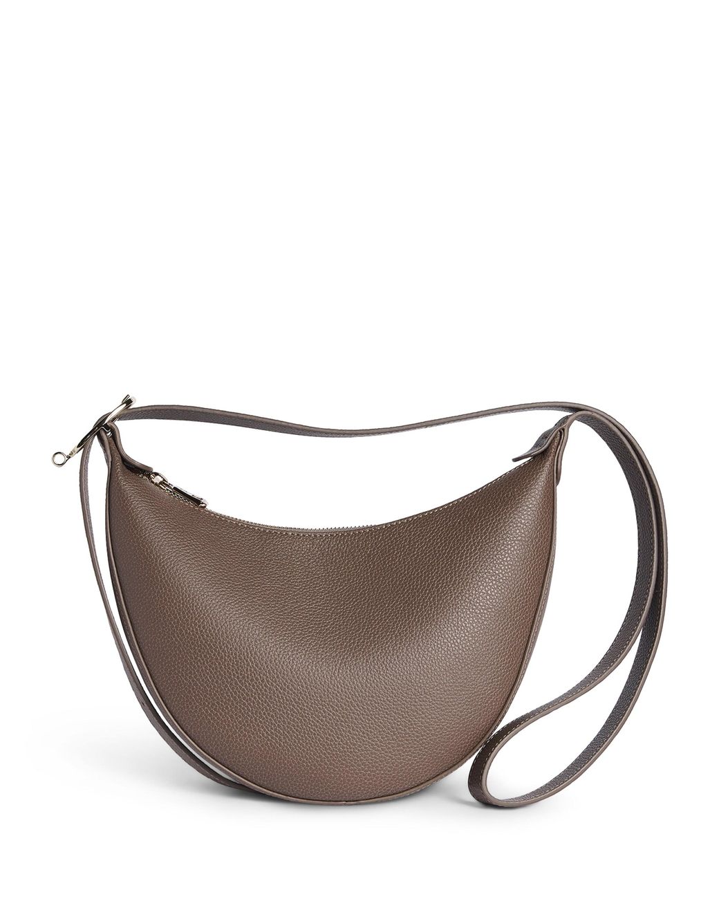 Longchamp Brown Leather Le Foulonné Cross-Body Bag