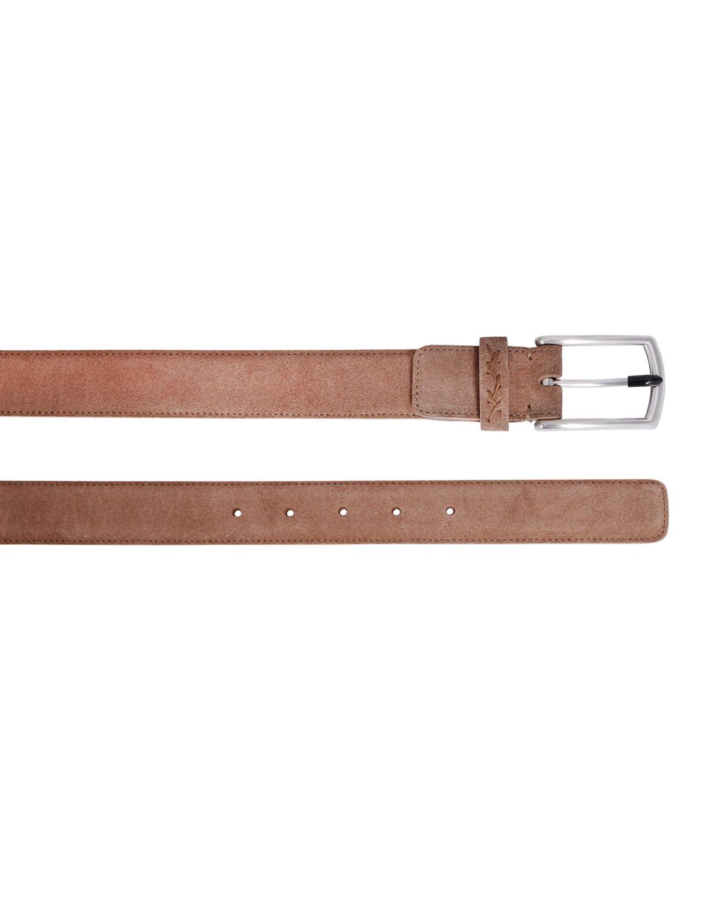 Zegna Brown Suede Belt for men