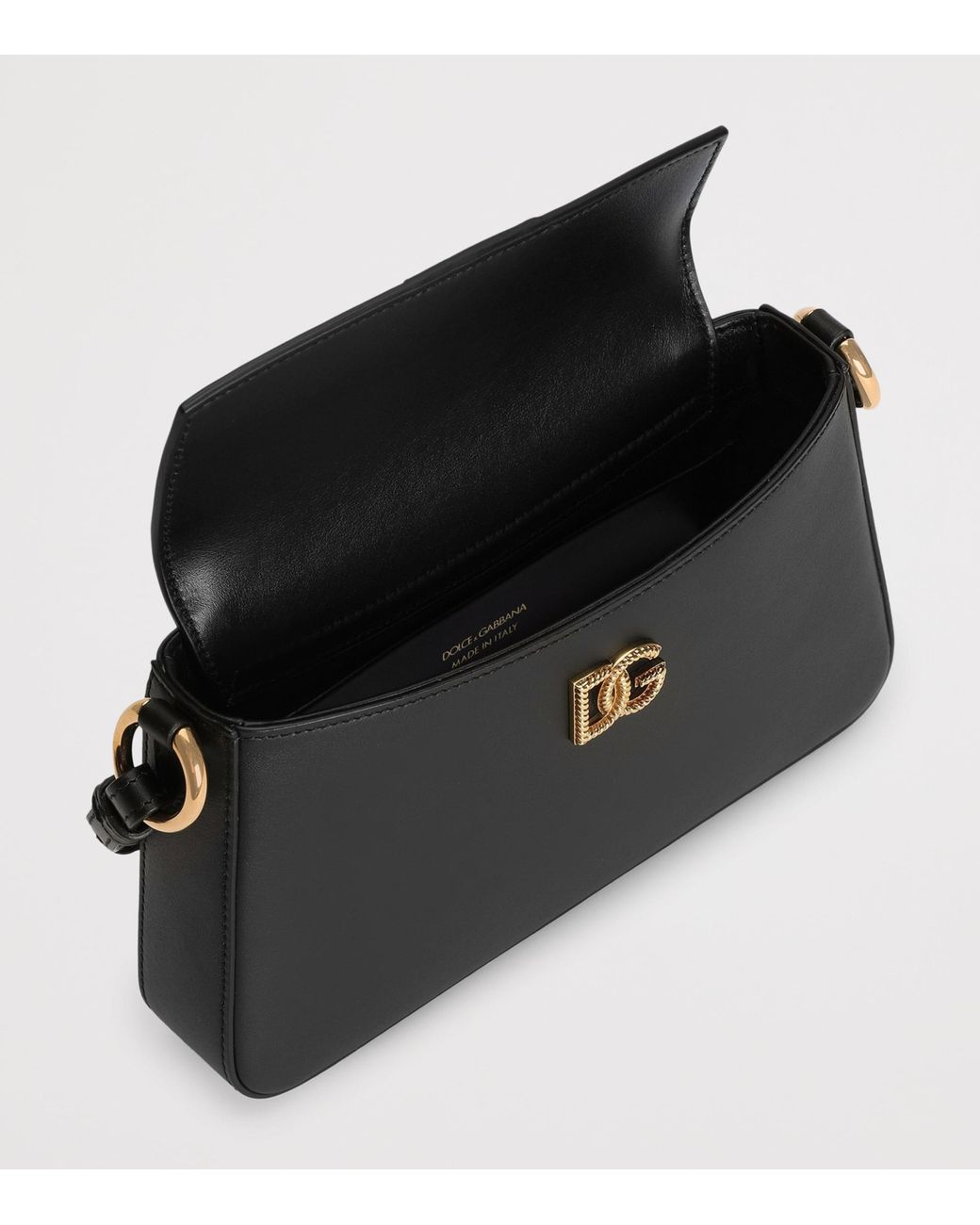 Dolce & Gabbana Black Leather Phone Bag