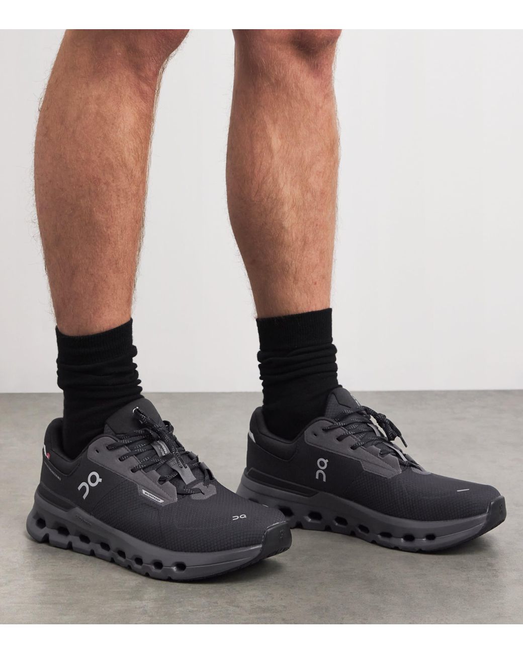 On Shoes Black Waterproof Cloudrunner 2 Trainers for men