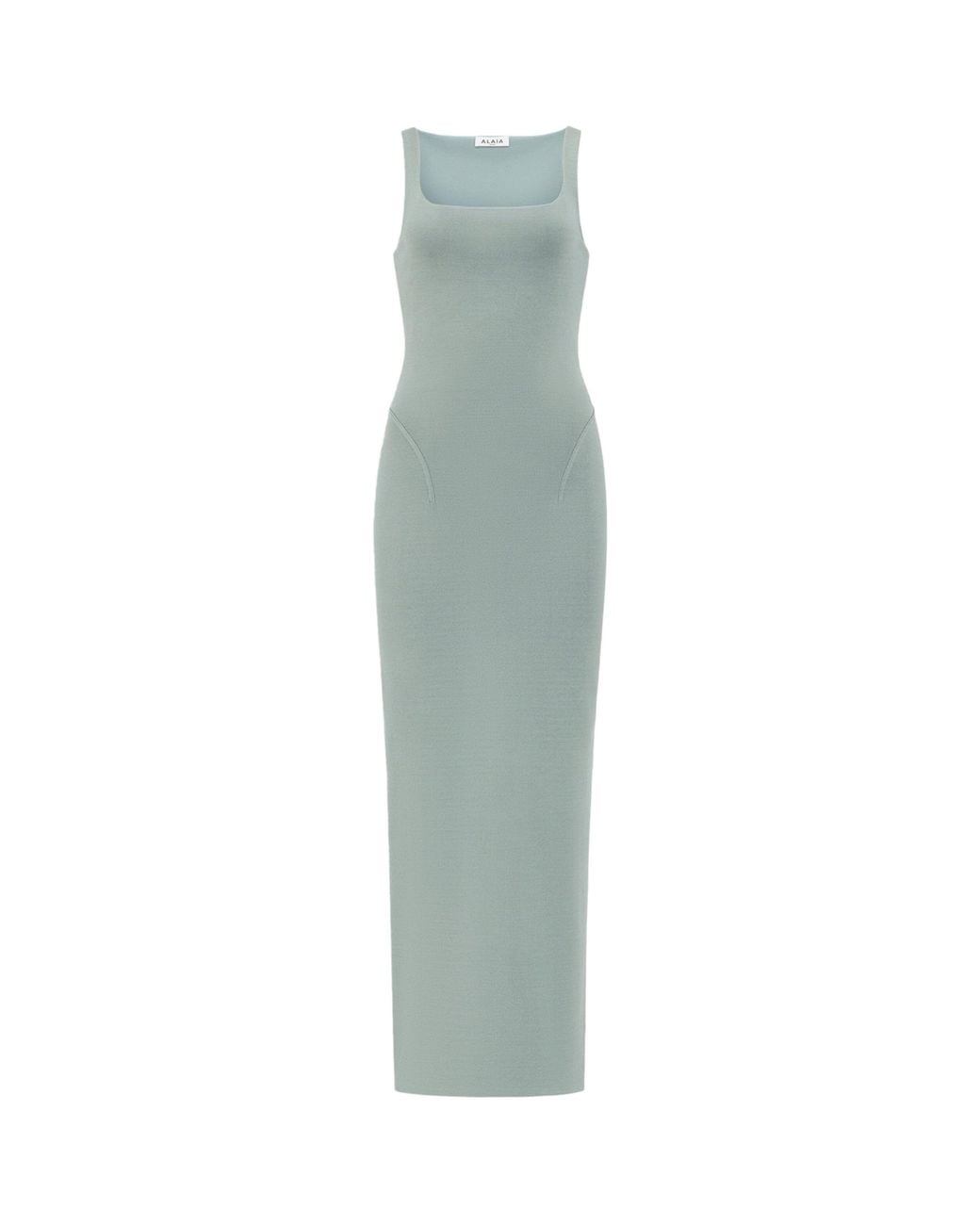 Alaïa Green Silk-Blend Bodycon Midi Dress