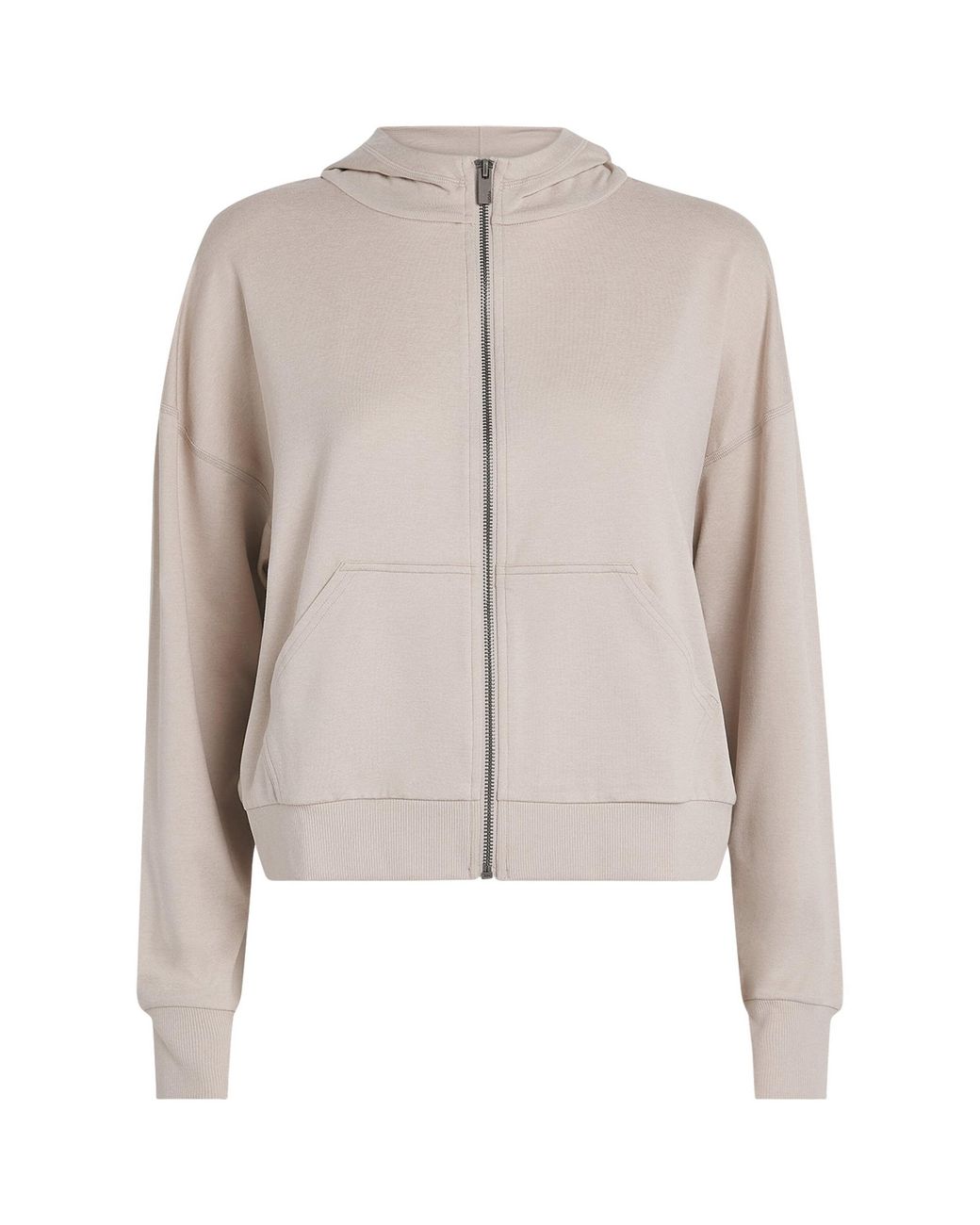 vuori White Modern Halo Zip-Up Hoodie