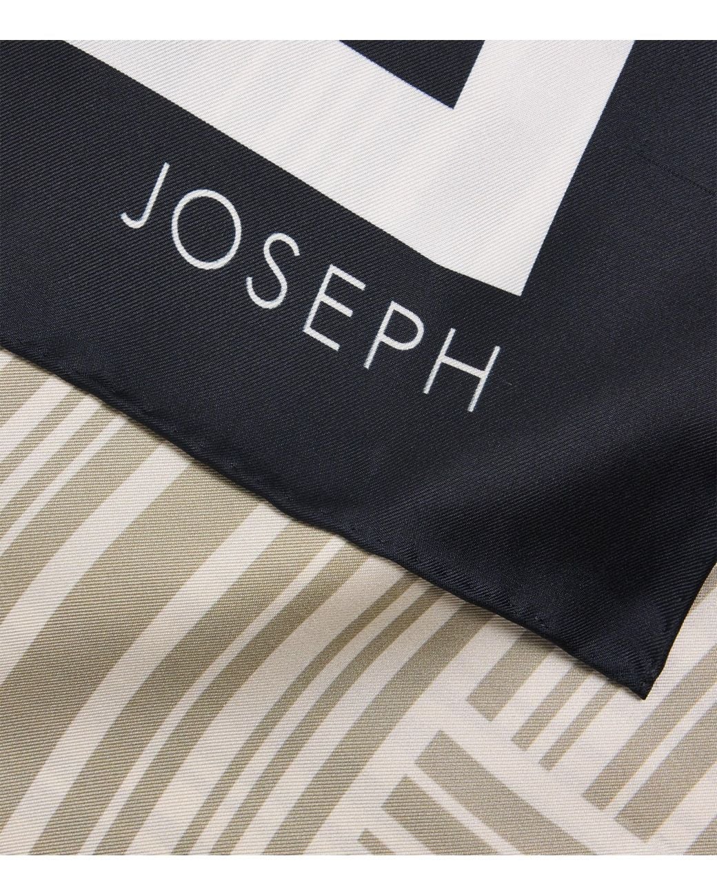 Joseph Black Large Silk Nixie Scarf