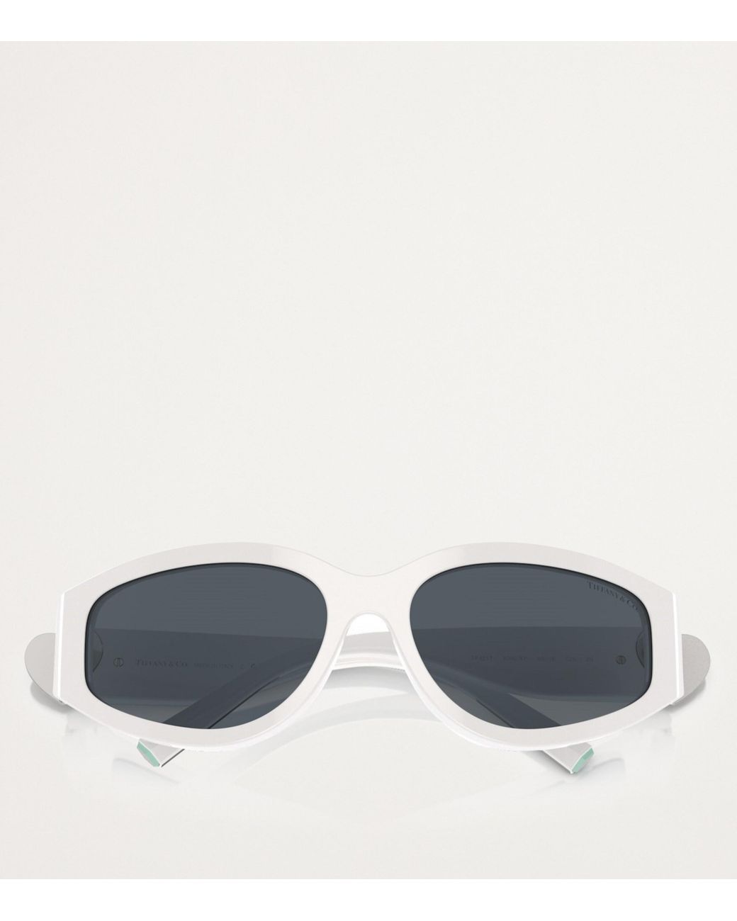 Tiffany & Co Gray Acetate Oval Sunglasses