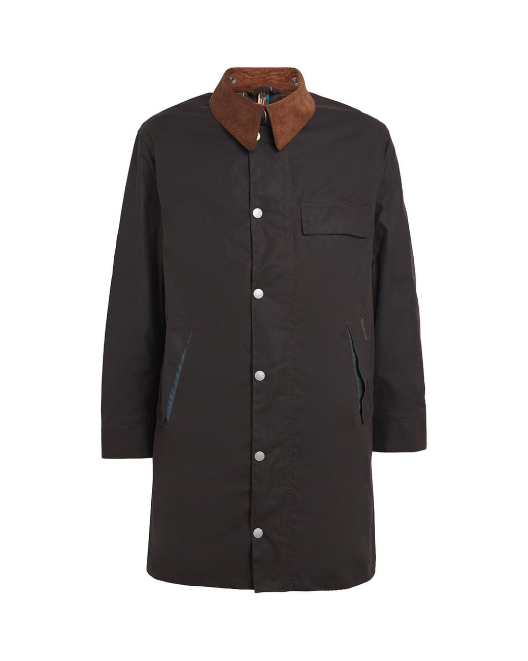 Barbour X Paul Smith Beeston Waxed Jacket in Black for Men | Lyst