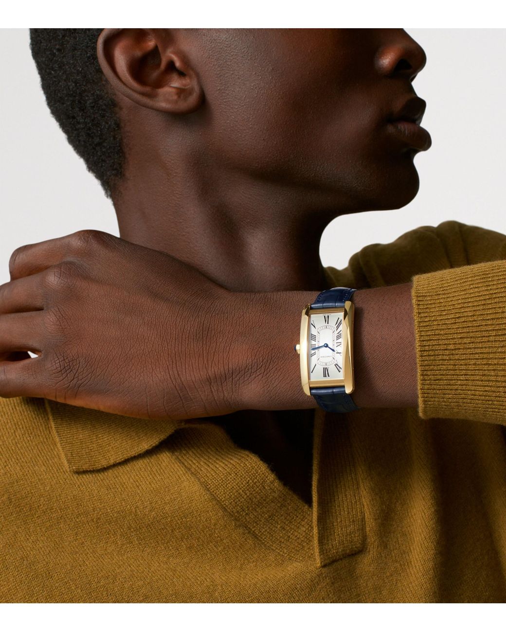 Cartier Blue Large Tank Américaine Watch