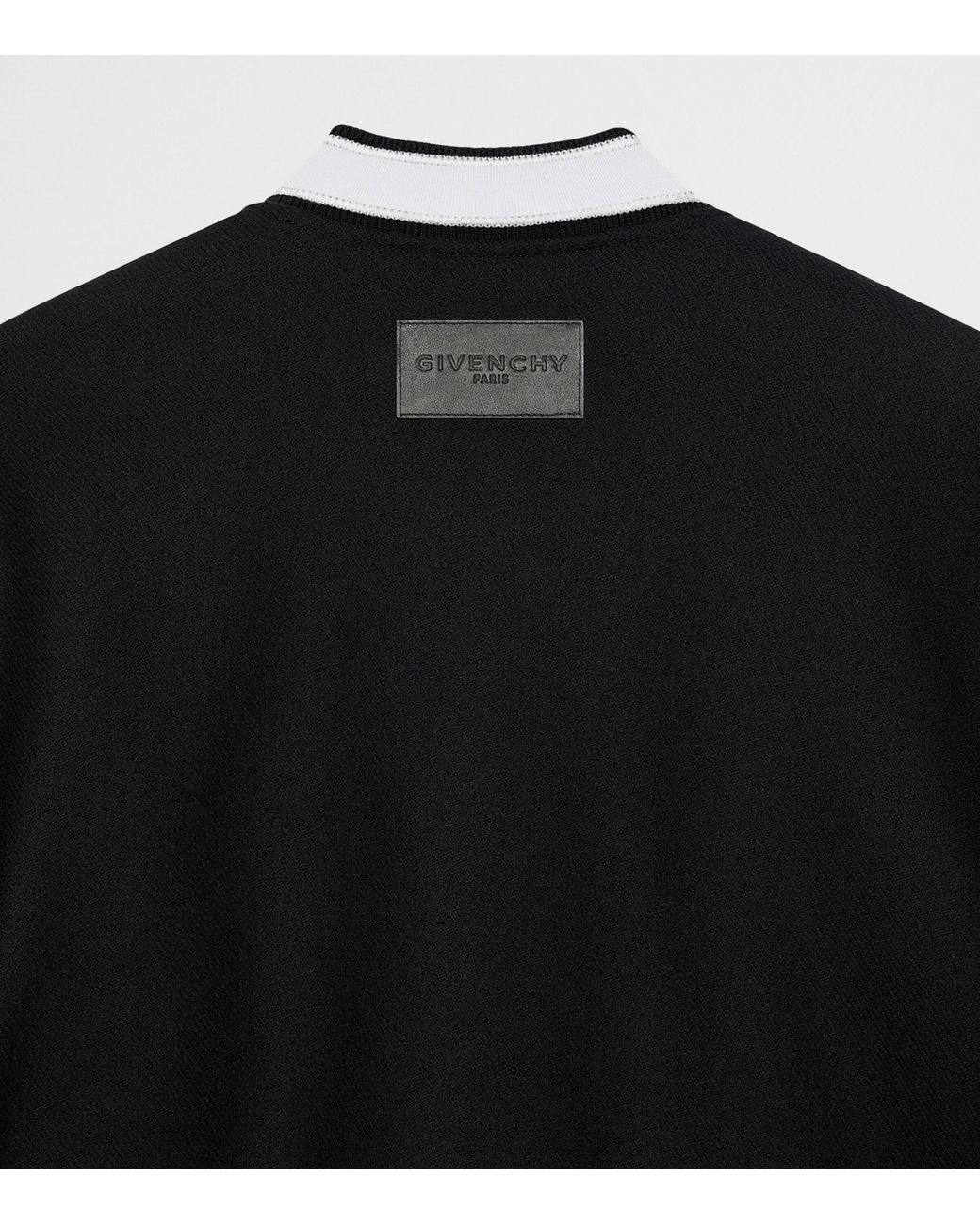 Givenchy Black Wool-Leather Bomber Jacket for men