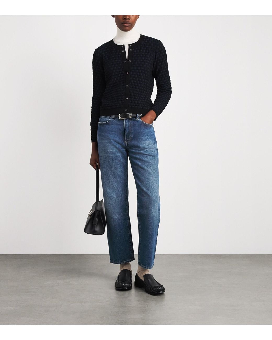 FRAME Blue The Hang Straight Jeans
