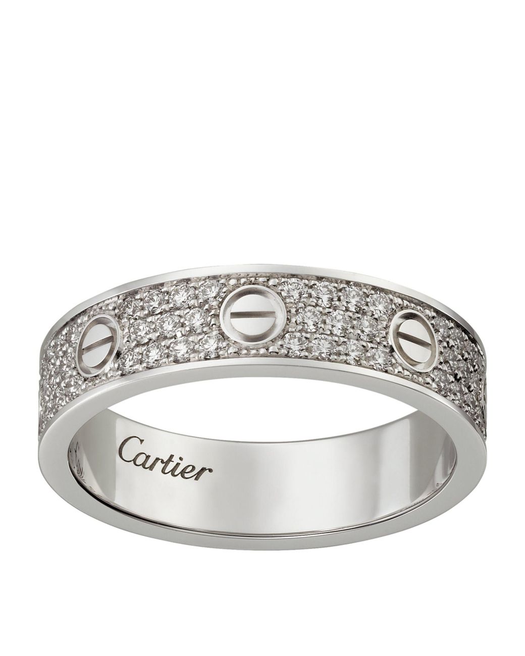 Cartier Love Ring in White Gold Size 51 at Susannah Lovis Jewellers