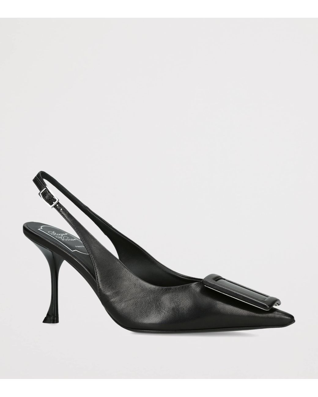 Roger Vivier Black Leather Viv'