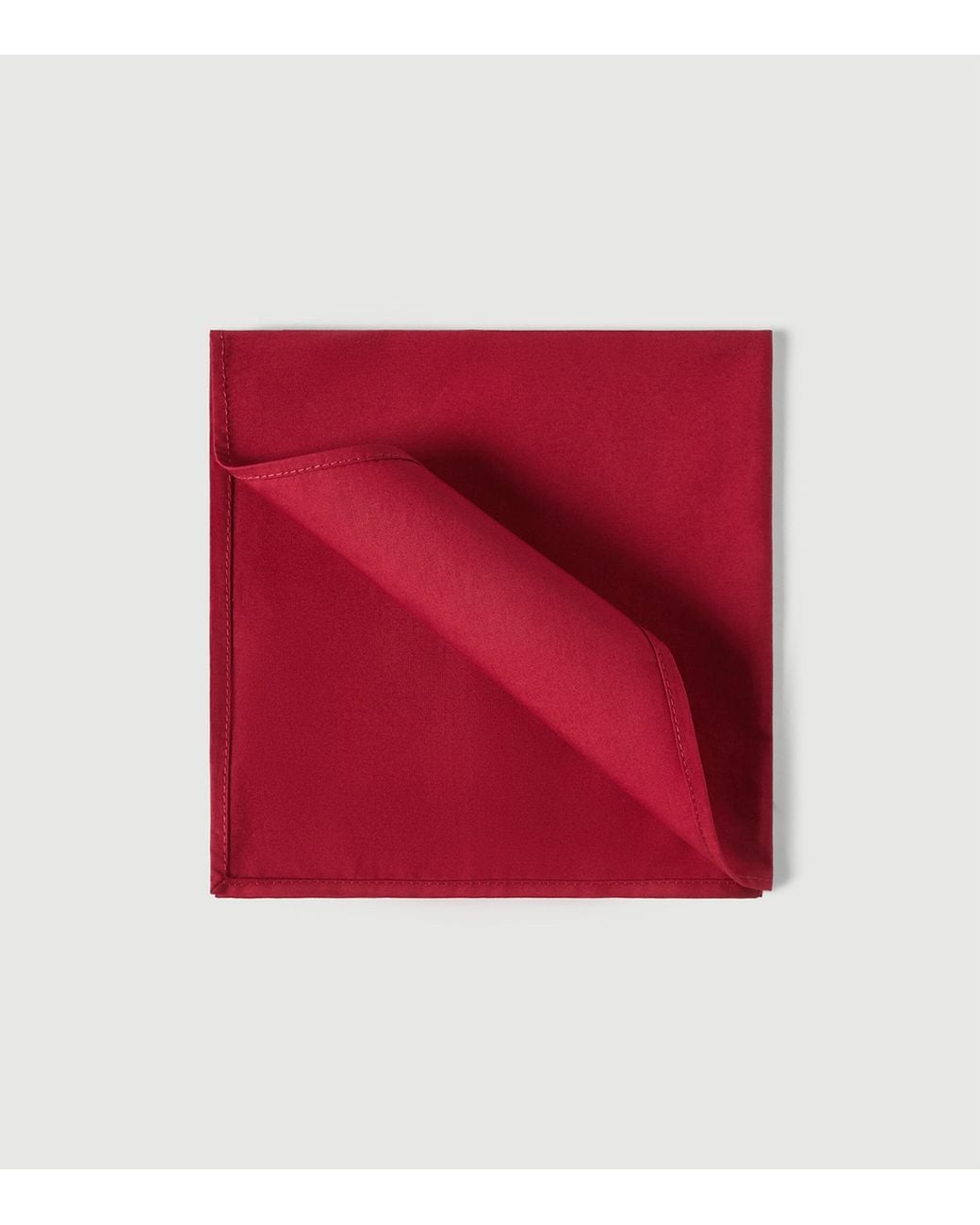 Brunello Cucinelli Red Cotton Pocket Square for men