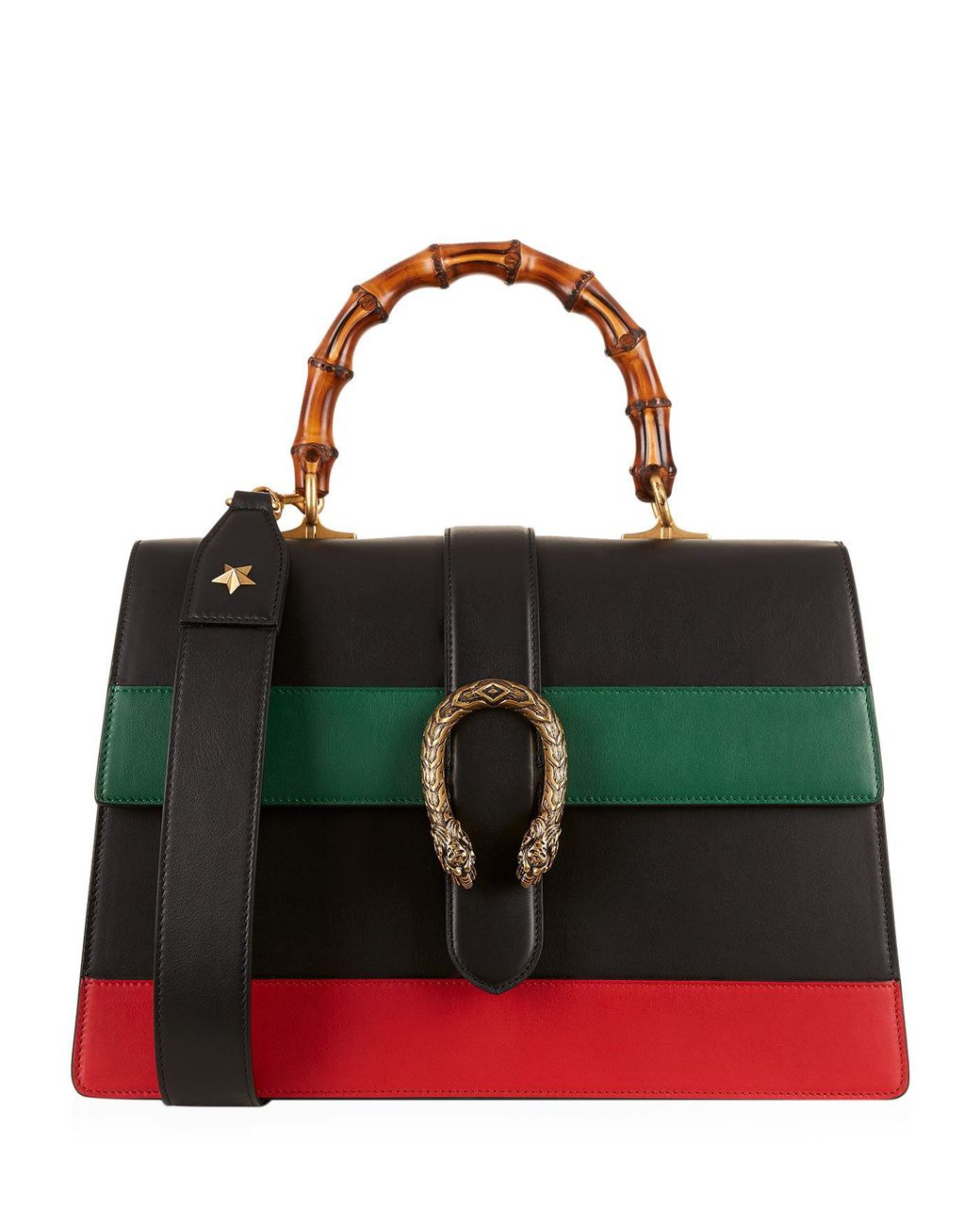 Gucci Leather Bamboo Dionysus Large Top Handle Bag (SHF-M0eZzm