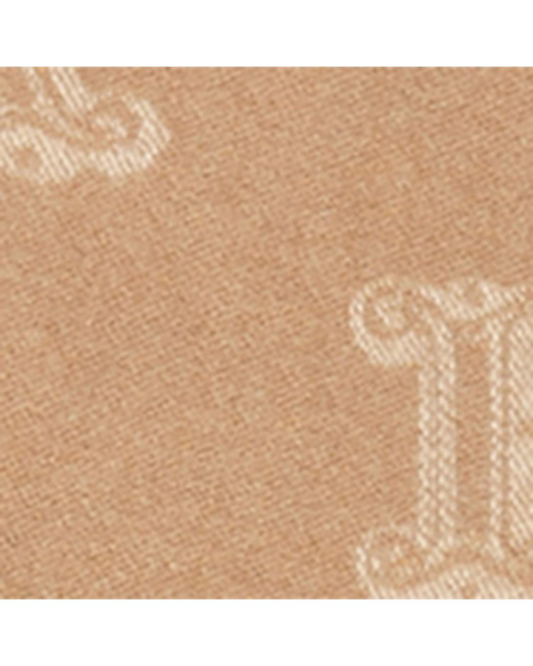 Max Mara Natural Cashmere Logo Scarf