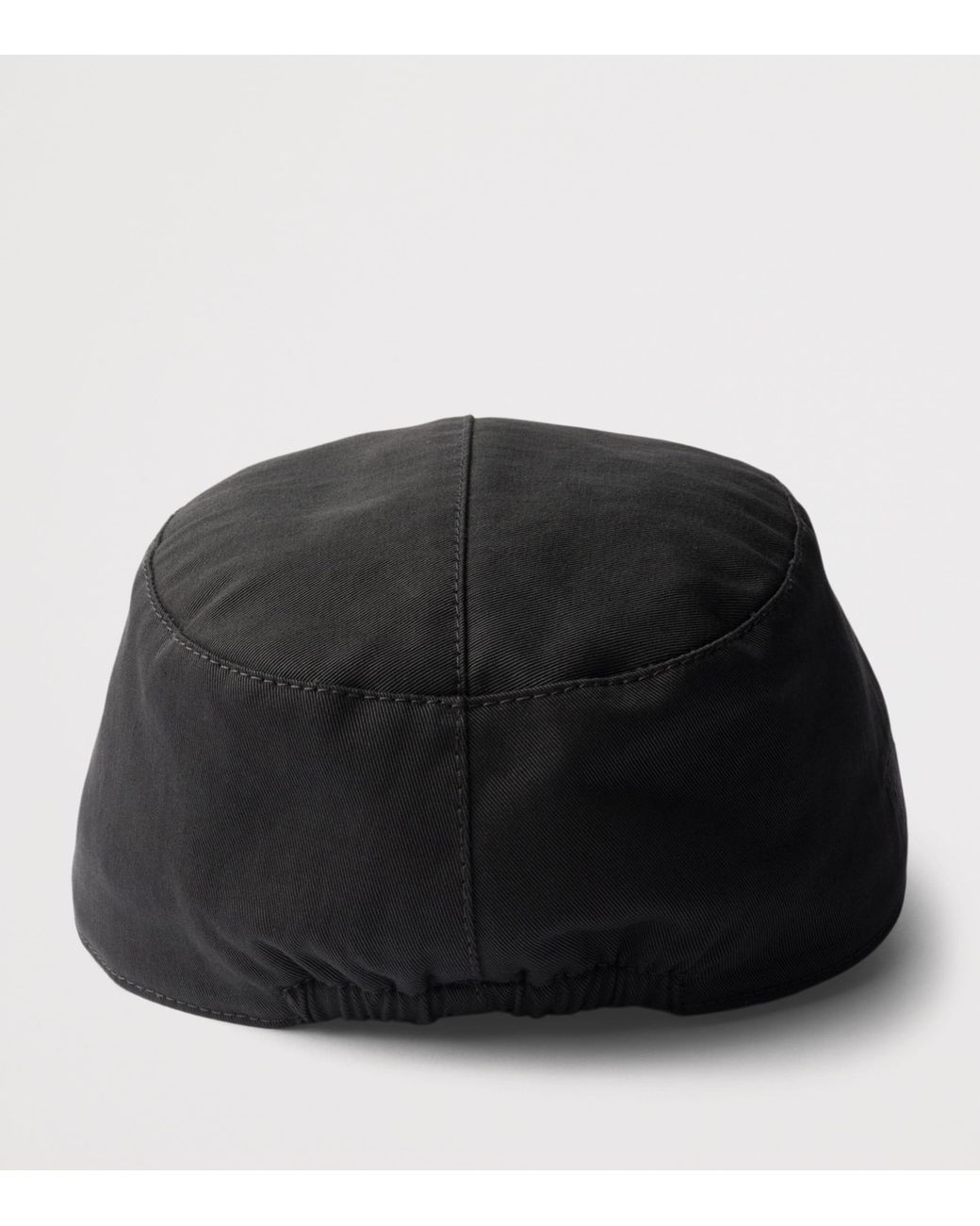 Prada Black Cotton Baseball Cap for men