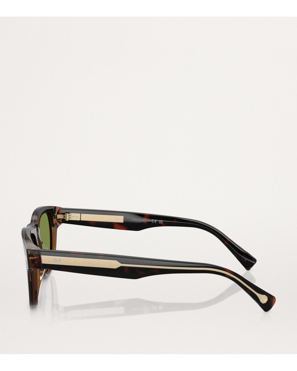 Brunello Cucinelli Green Acetate Sunglasses for men