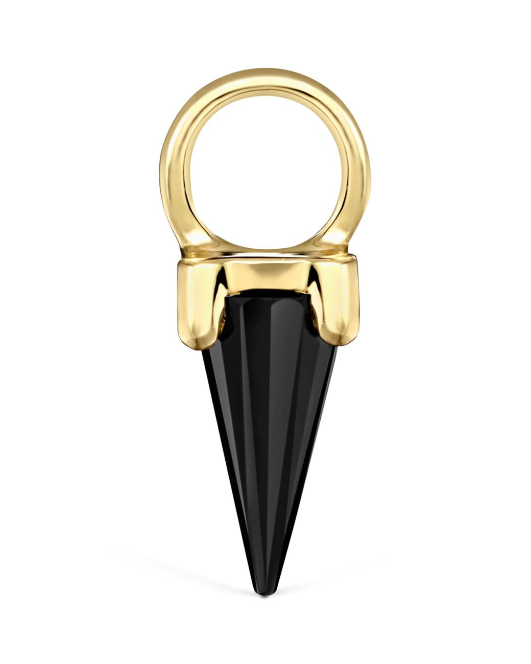 Maria Tash Black Moissanite Spike Charm
