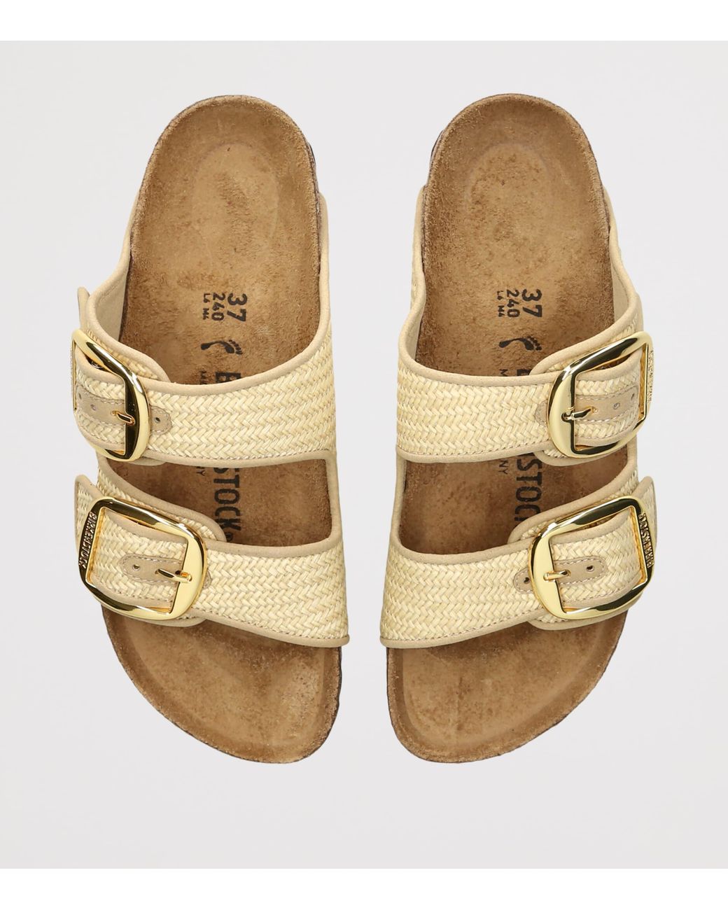 Birkenstock Natural Raffia Arizona Sandals