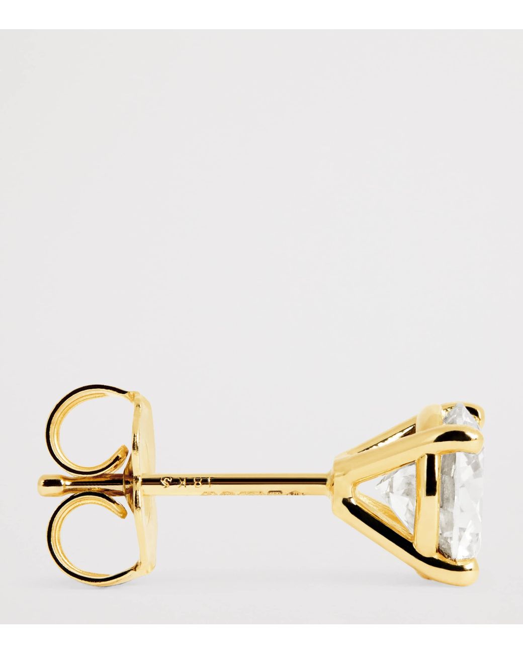 Harrods White And Diamond Stud Earrings