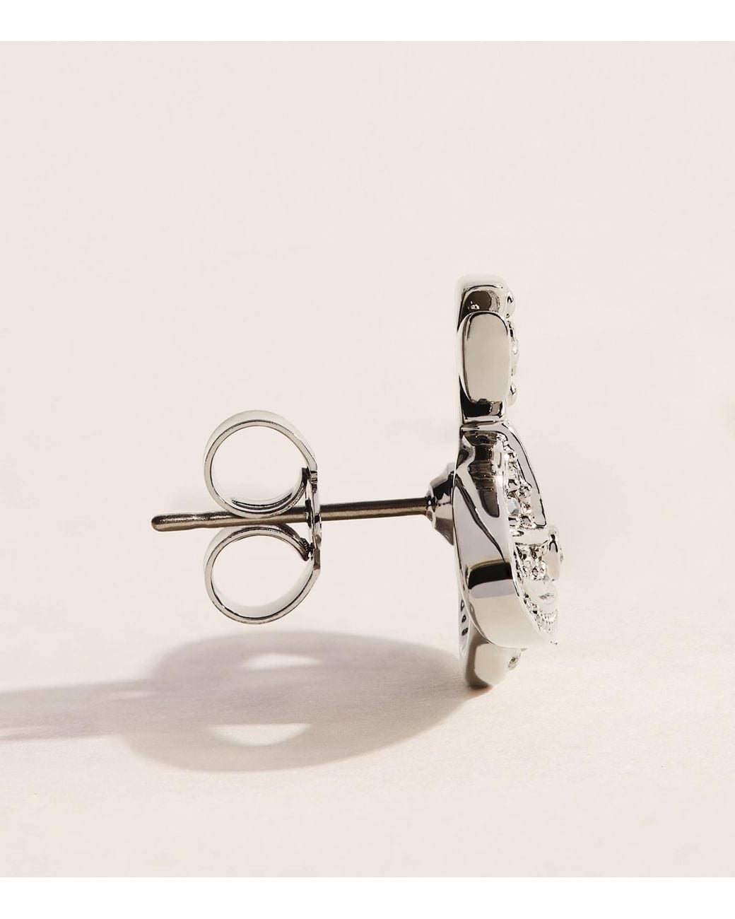 Vivienne Westwood Natural Mini Bas Relief Orb Earrings for men