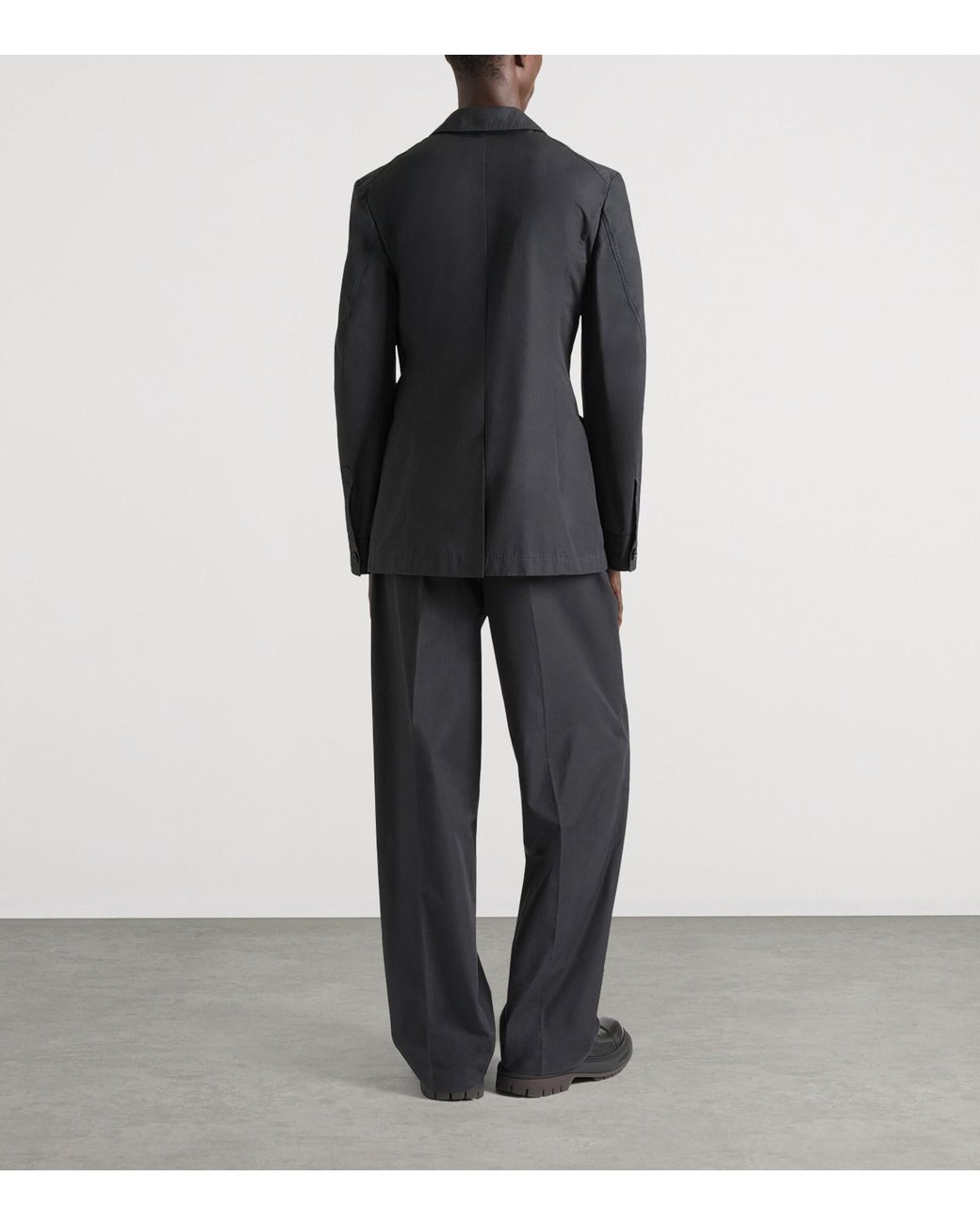 Givenchy Black Cotton Couture Seam Blazer for men