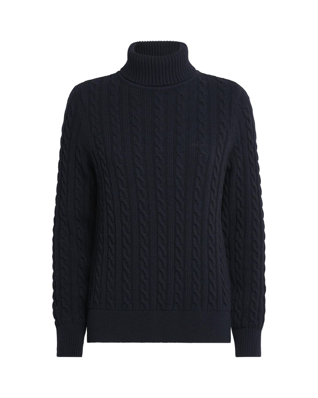 Barbour Blue Wool-Cotton Ambleside Rollneck Sweater
