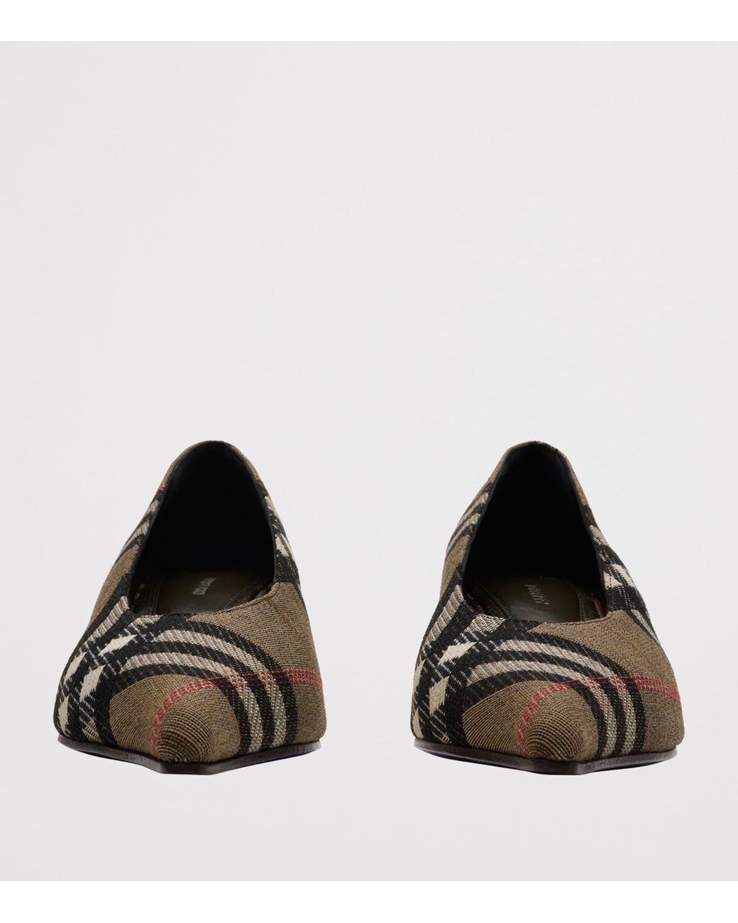 Burberry Brown Check Cameo Pumps 55