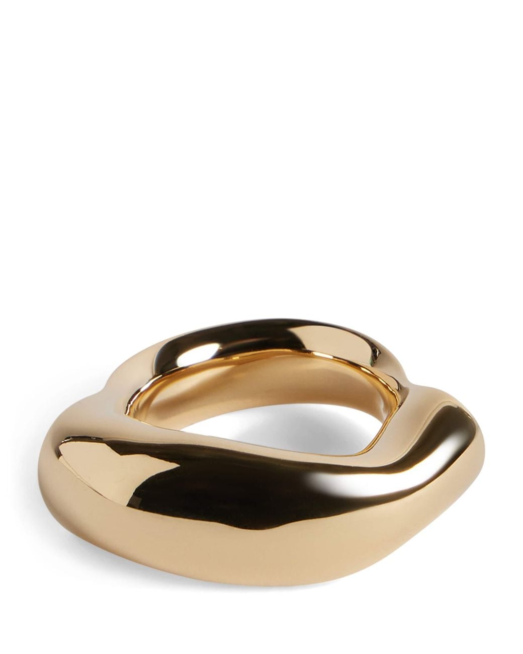 Balenciaga Brown Eisa Twisted Ring for men