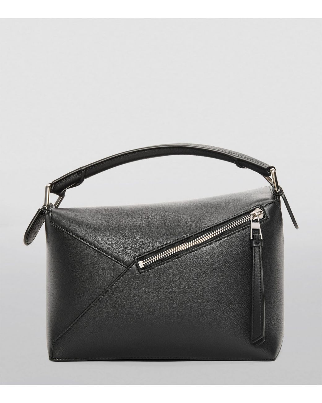 Loewe Black Small Leather Puzzle Edge Top-Handle Bag