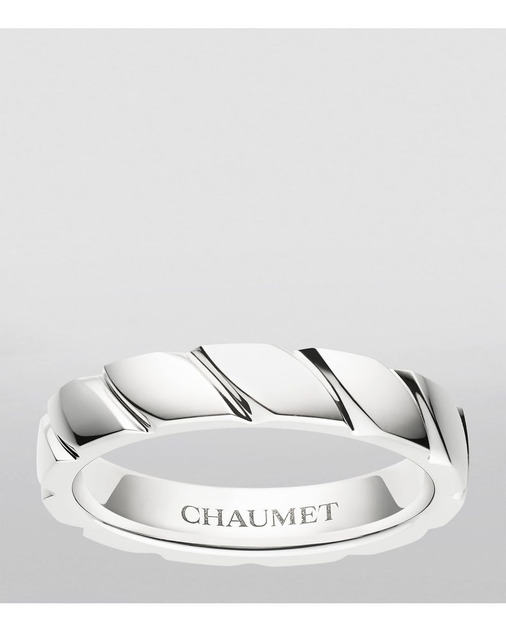 Chaumet Metallic Platinum Torsade De Wedding Ring