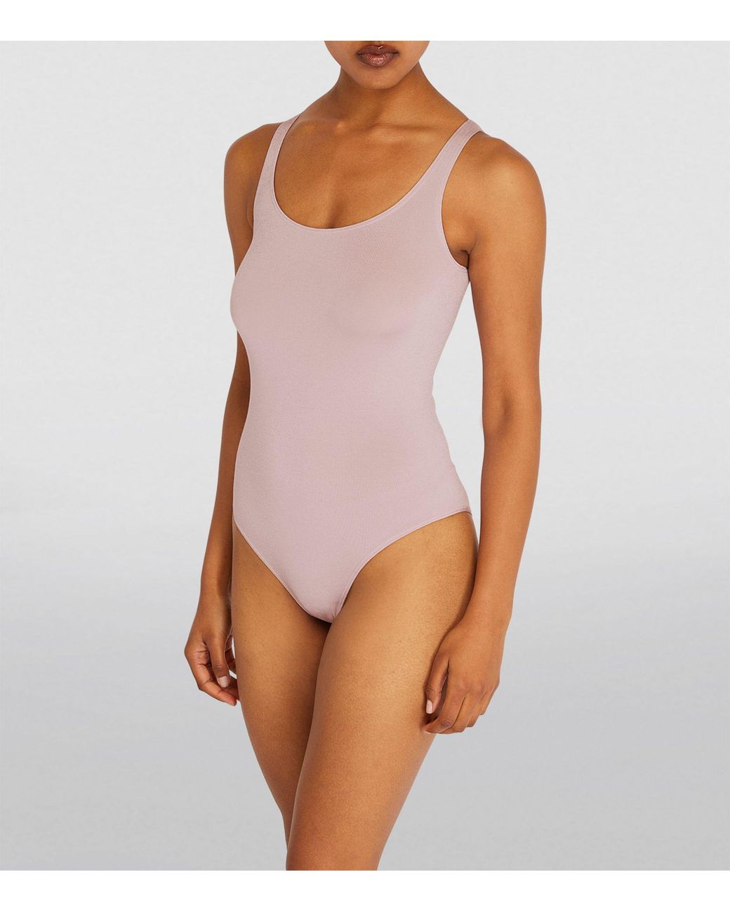Wolford Cotton-blend Jamaika Bodysuit in Pink