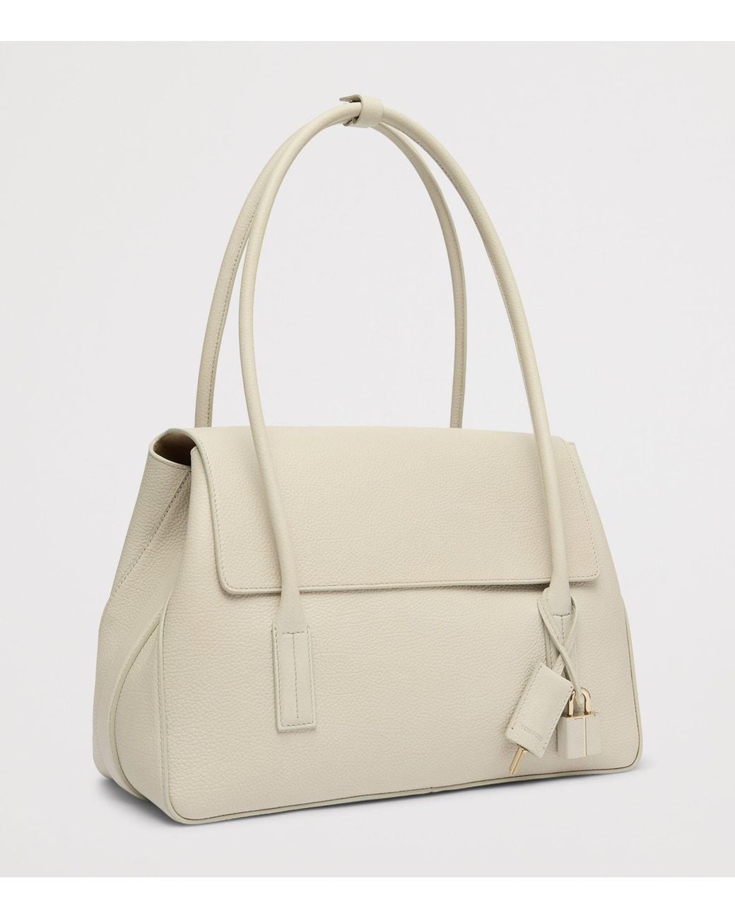 Tom Ford Natural Medium Leather Top-Handle Bag