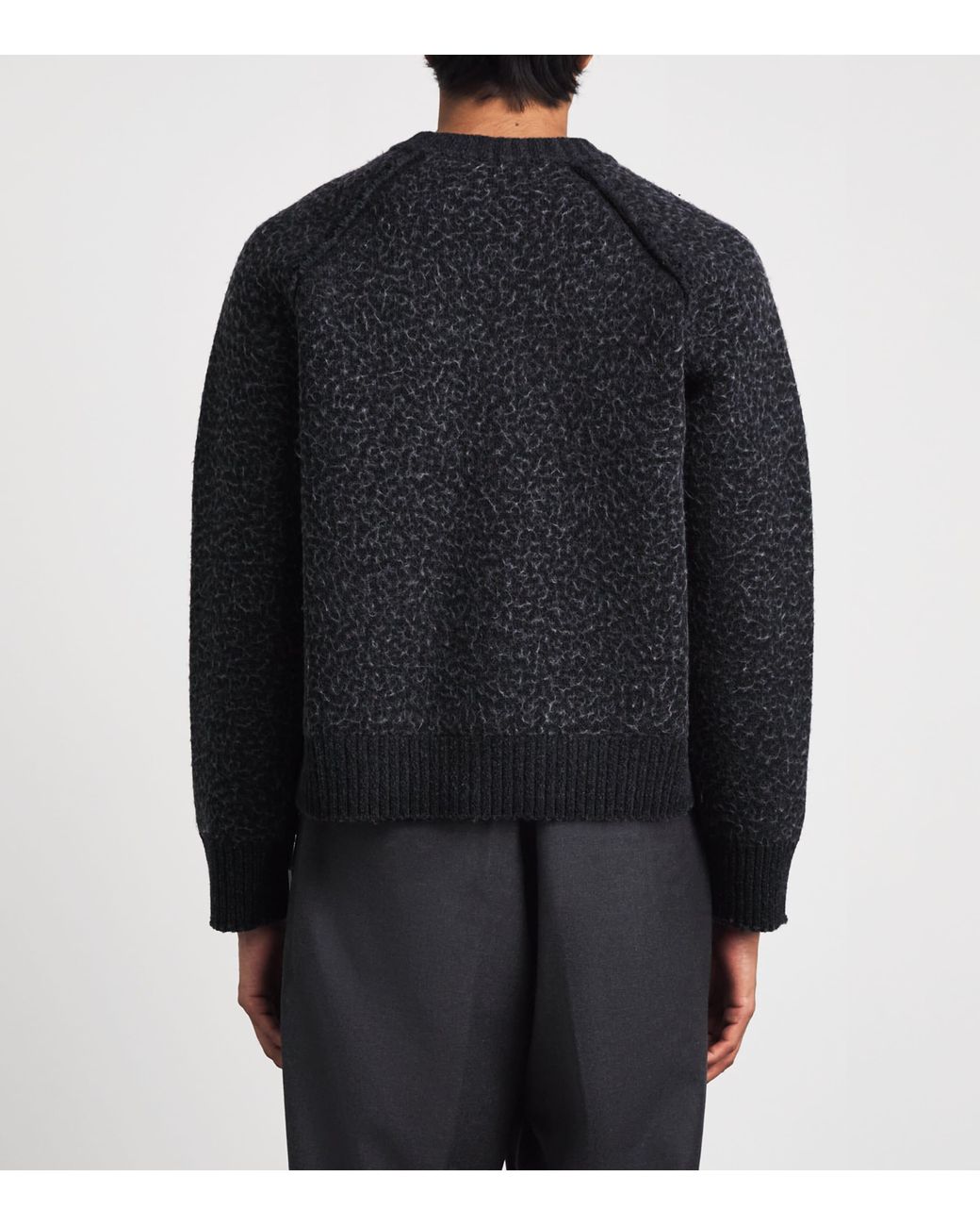 Craig Green Black Wool-Blend Zip-Up Sweater for men
