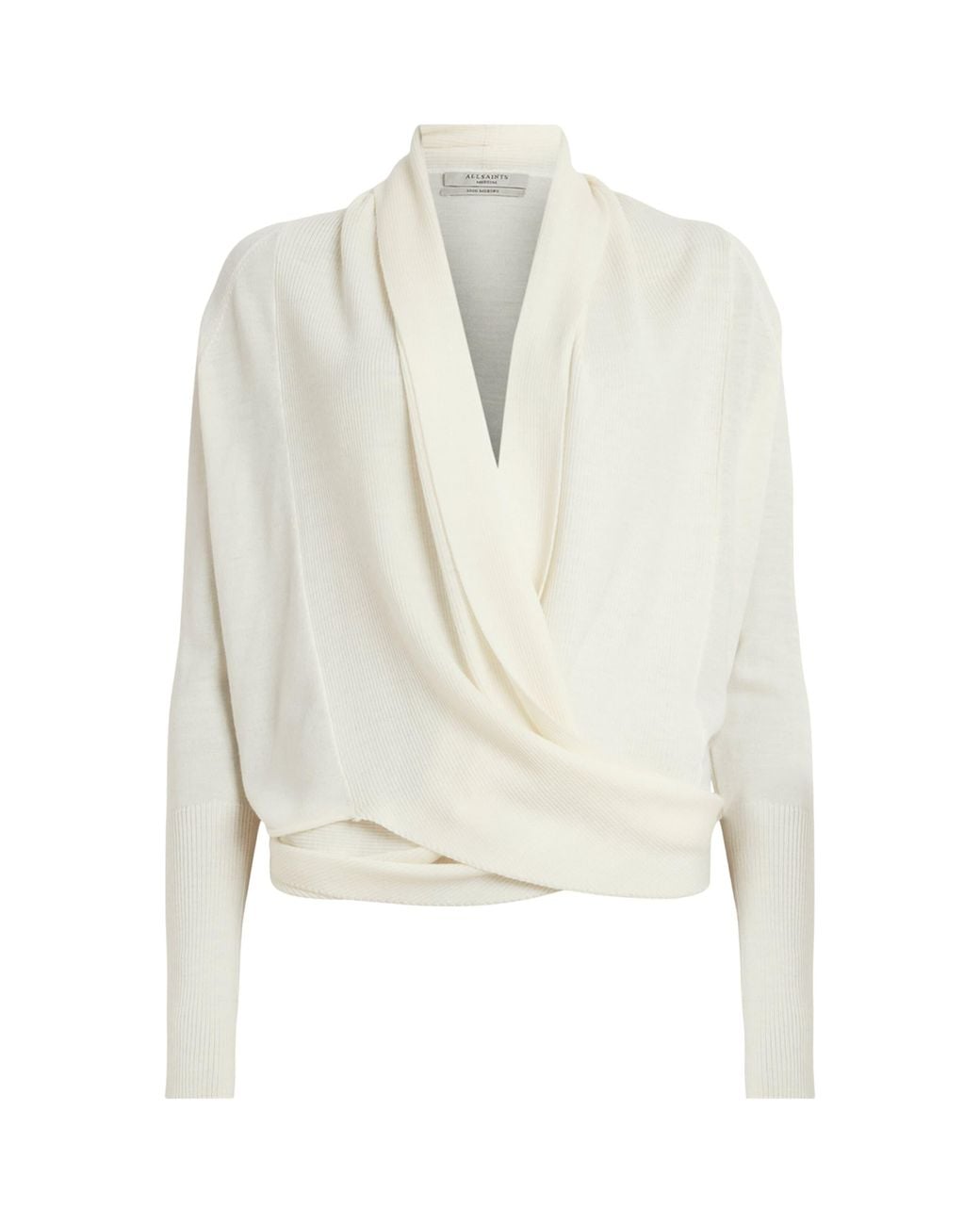 AllSaints White Wasson Cardigan