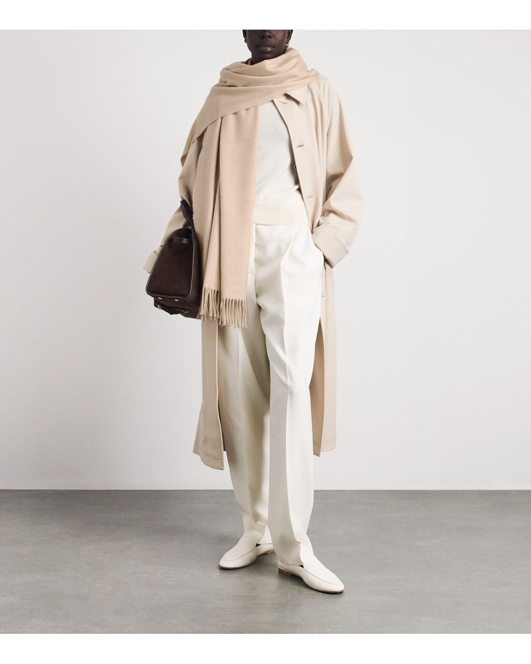 Johnstons Natural Cashmere Wide Scarf