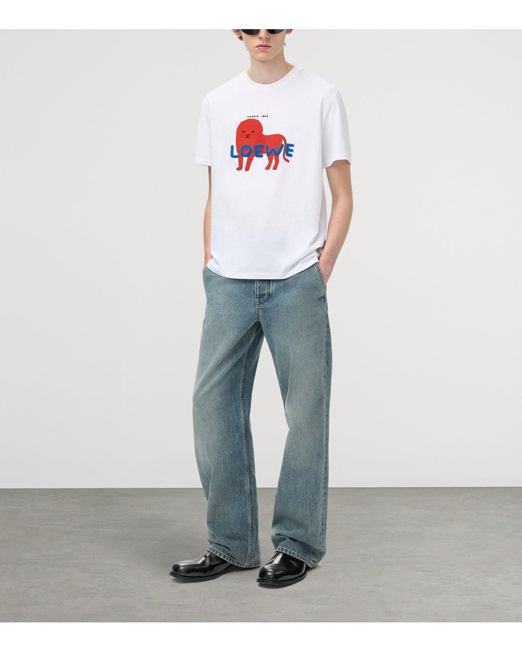 Loewe White Logo Relaxed T-Shirt for men