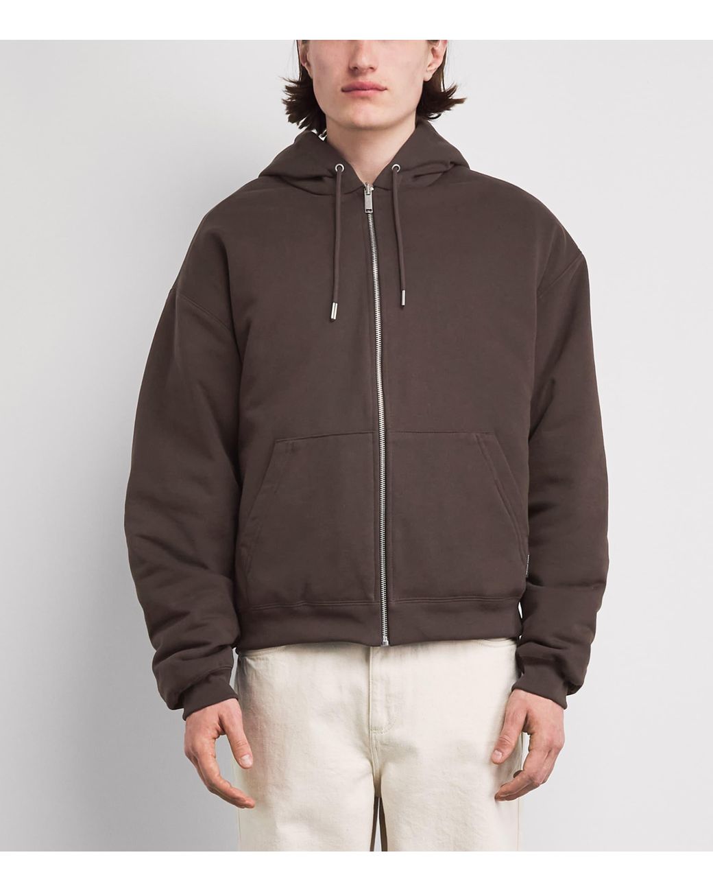 Canada Goose Brown Organic Cotton Reversible Fuse Down Hoodie for men