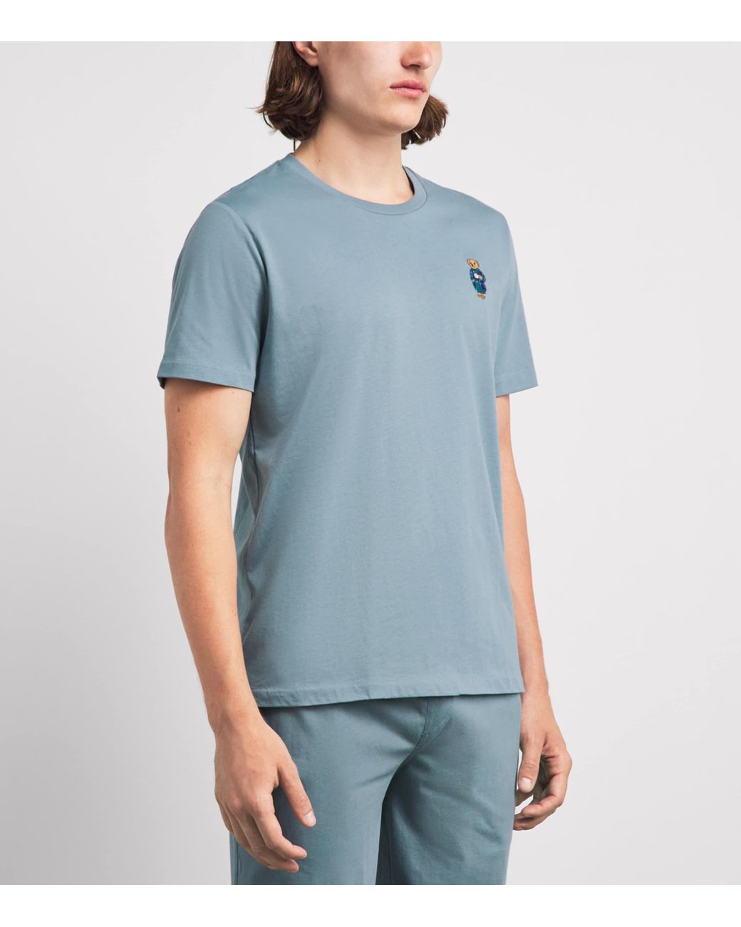Polo Ralph Lauren Blue Cotton Polo Bear Pyjama Top for men