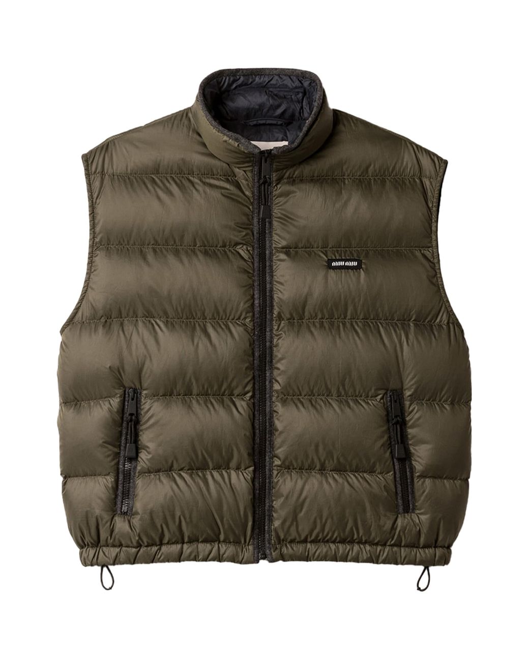Miu Miu Green Light Ponge Padded Vest