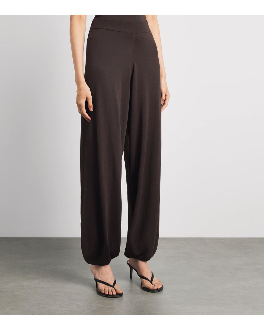 Herskind Brown Merino Clark Wide-Leg Trousers
