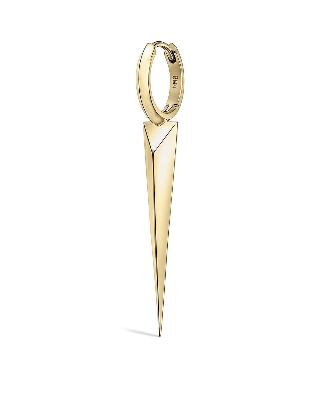 Maria Tash Metallic Faceted Grand Spike Hoop Earring