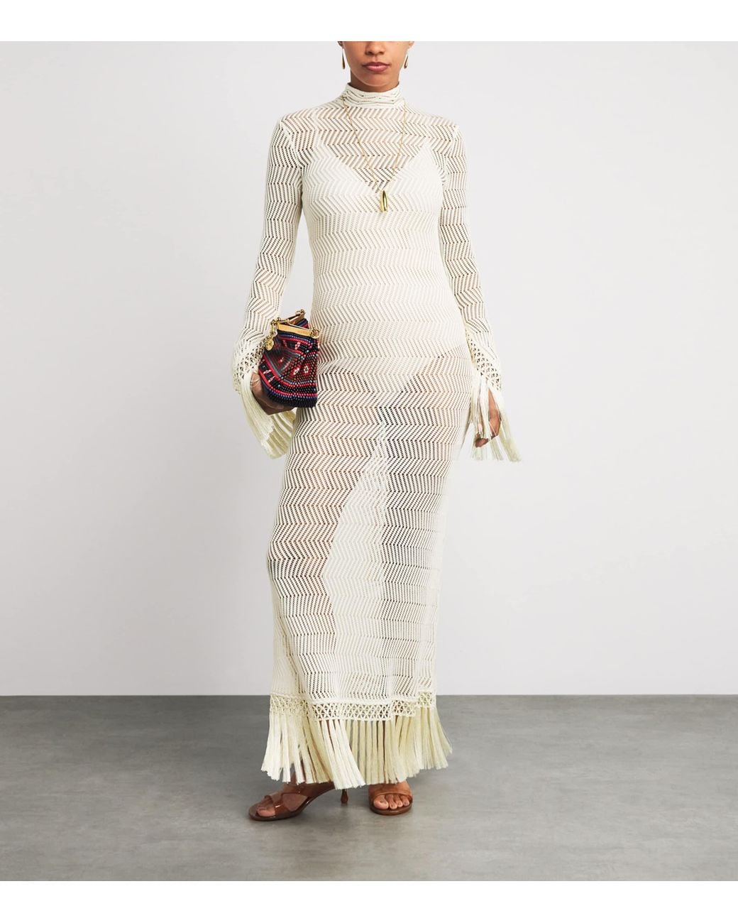 Taller Marmo White Cotton New Mexico Maxi Dress