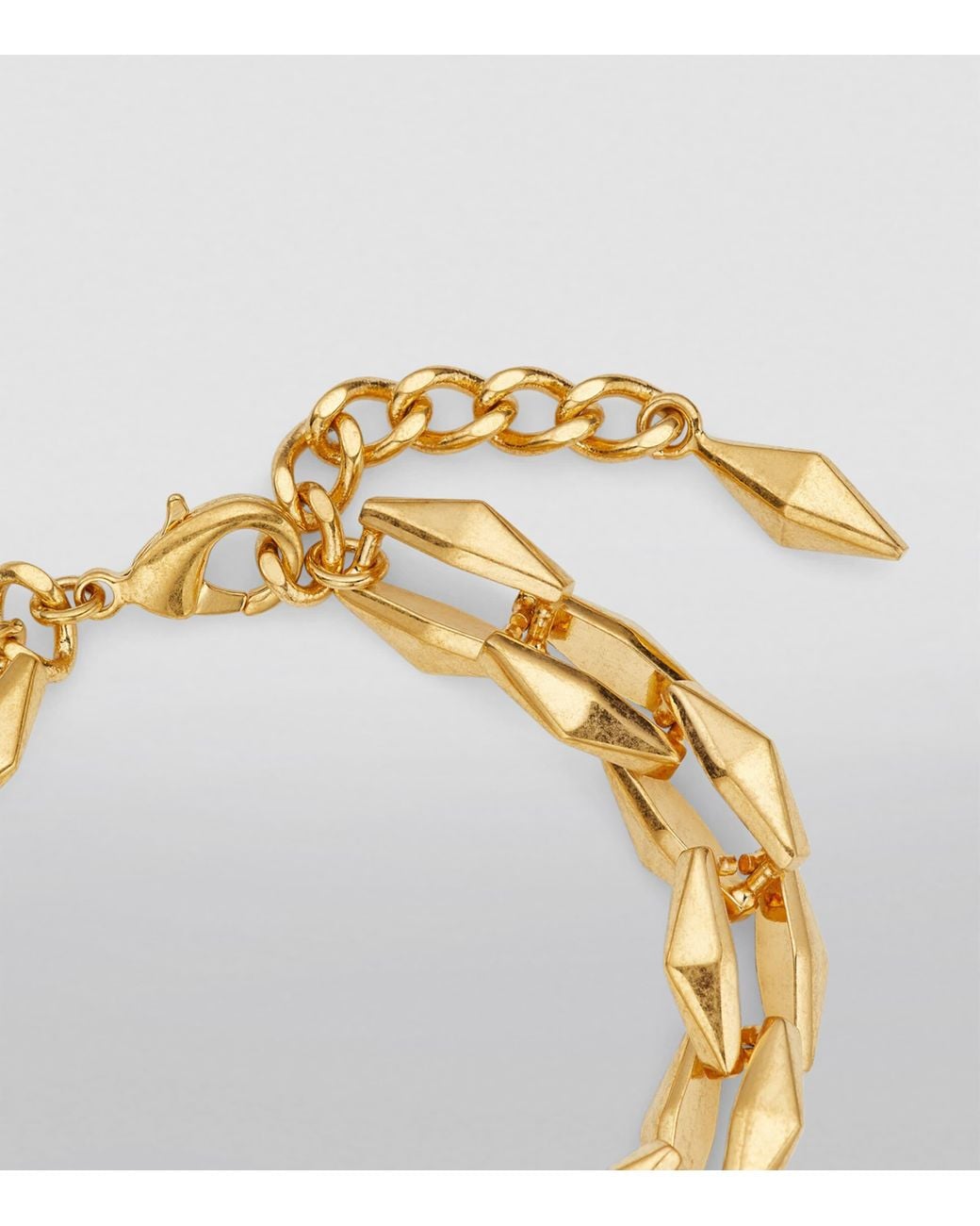 Jimmy Choo Metallic Diamond Chain Bracelet