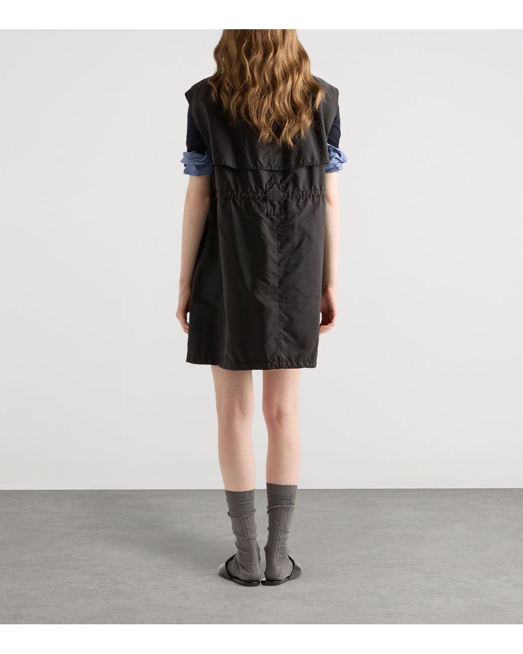 Prada Black Re-Nylon Mini Dress