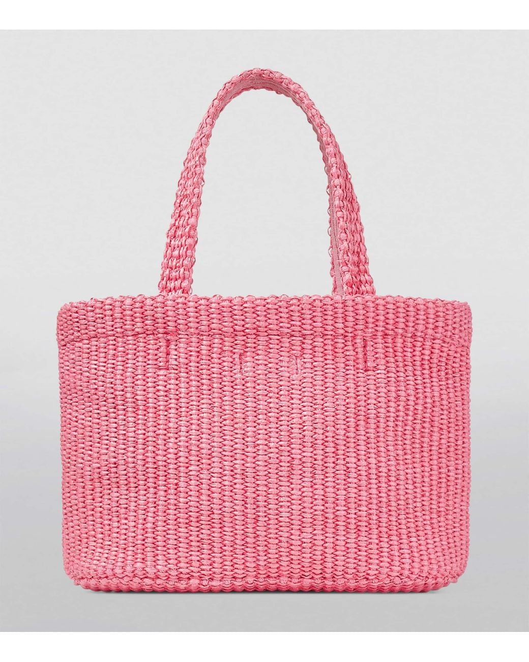 jimmy-choo-Pink-Mini-Raffia-
