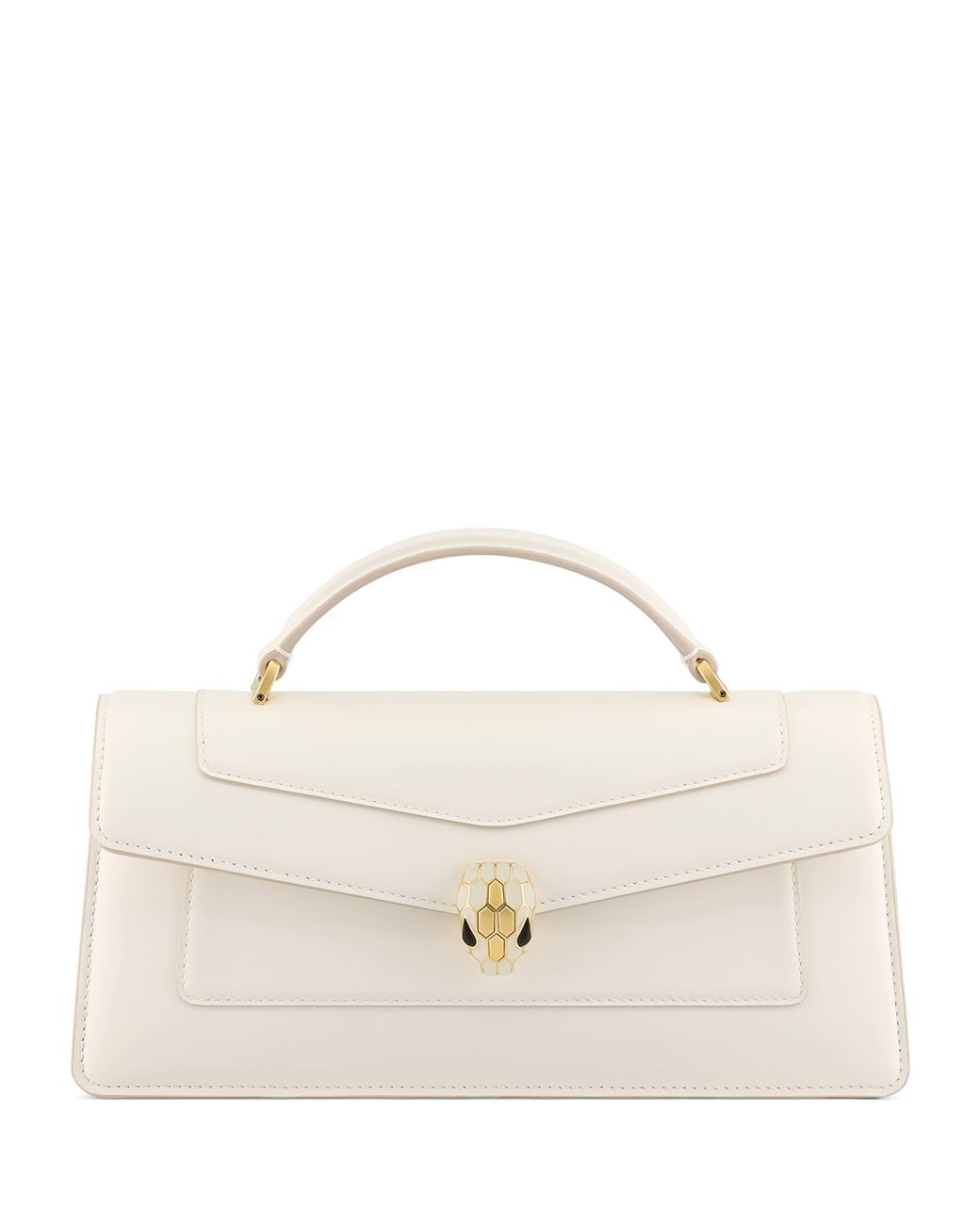 BVLGARI Natural Leather Serpenti Forever Elongated Top-Handle Bag