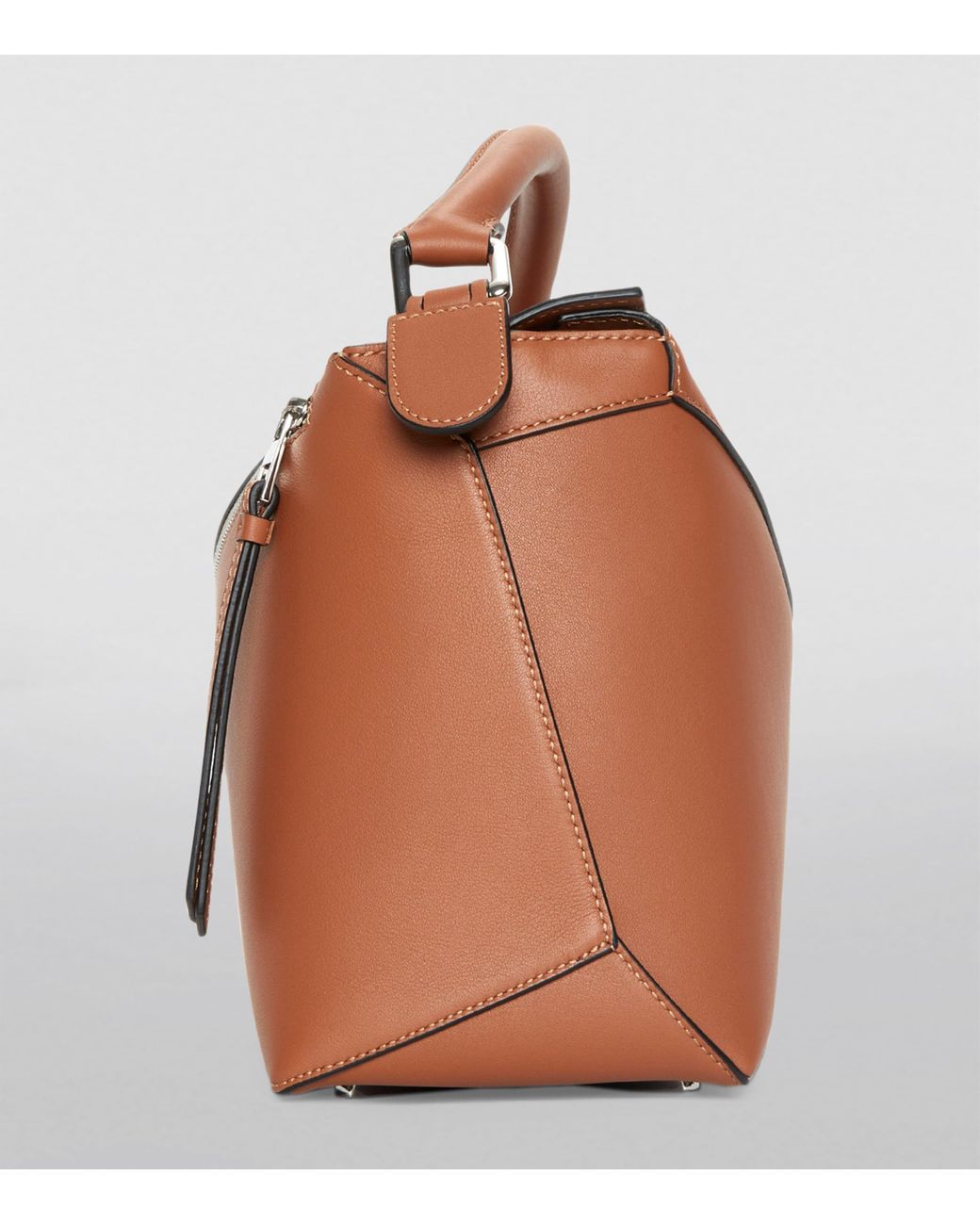 Loewe Brown Luxury Puzzle Bag In Classic Calfskin For