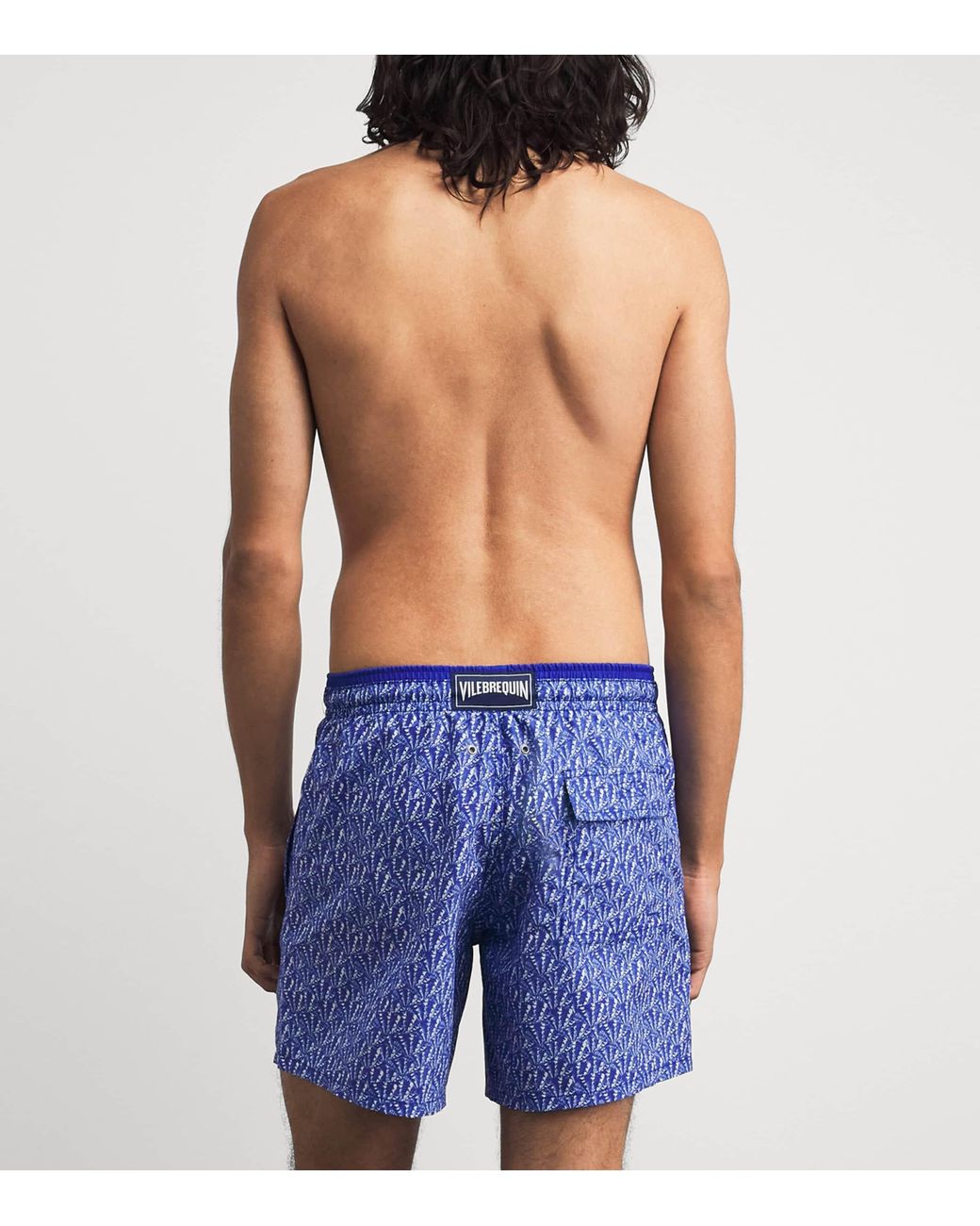 Vilebrequin Blue Moku Graphic Shells Swim Shorts for men