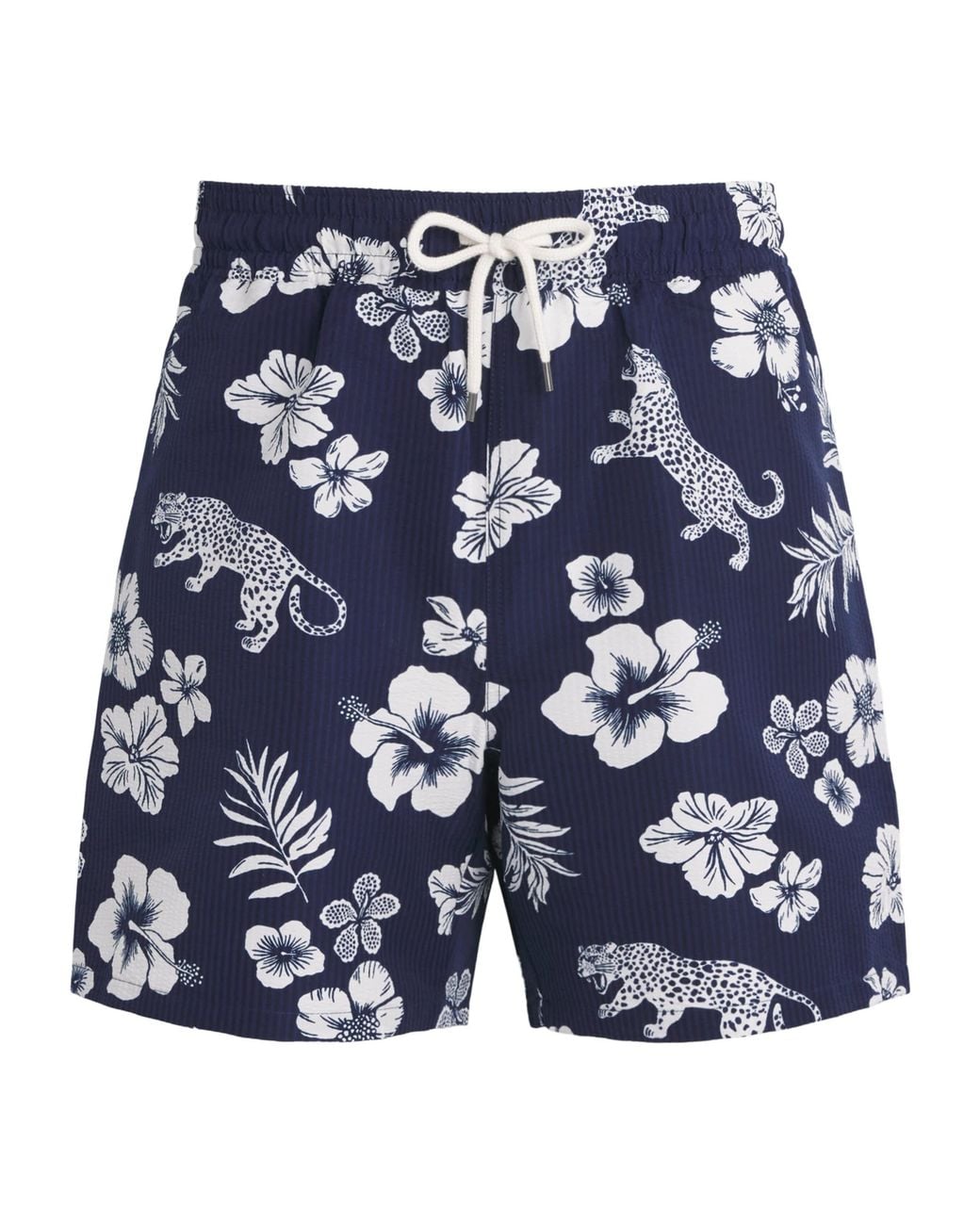 Polo Ralph Lauren Blue Seersucker Printed Traveller Swim Shorts for men